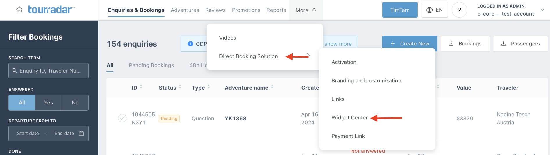 How to Generate the 'Book Now' Widget?